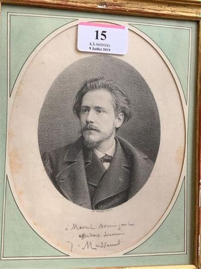 [MASSENET (Jules)]. MAUROU. Portrait gravé...