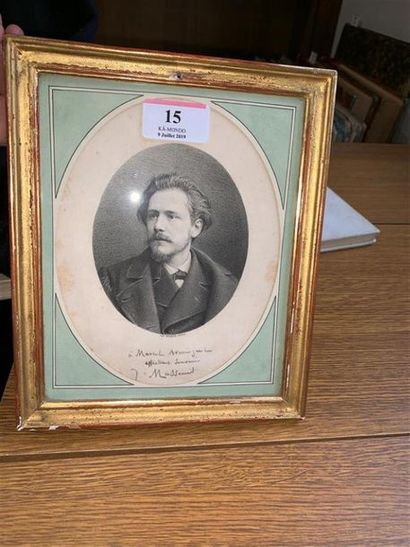 [MASSENET (Jules)]. MAUROU. Portrait gravé...