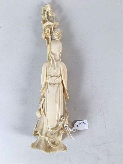 CHINE. Immortel chinois, Shou Lao (?) en...