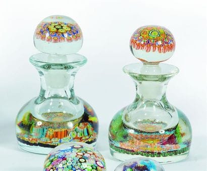 ITALIE Murano. Deux sulfures formant encrier...