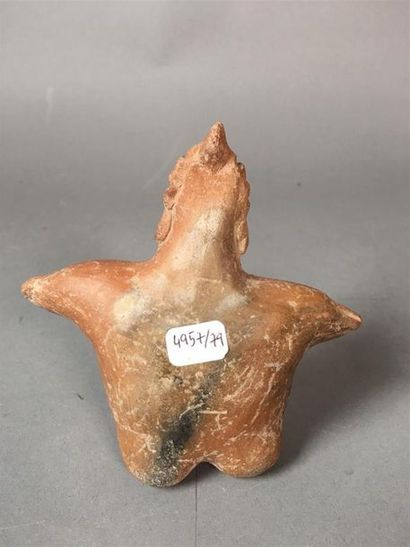 MEXIQUE - Tardif. Statuette femme accroupie...