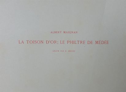 Albert MAIGNAN gravé par E. DECISY 