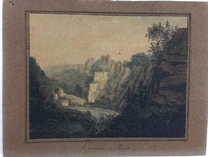 Ensemble de treize dessins représentant des...