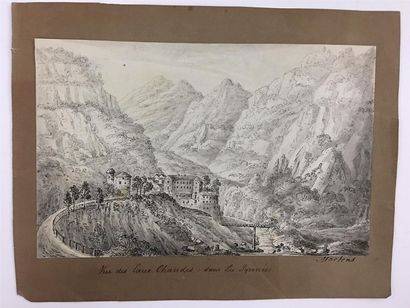Ensemble de treize dessins représentant des...