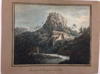 Ensemble de treize dessins représentant des...