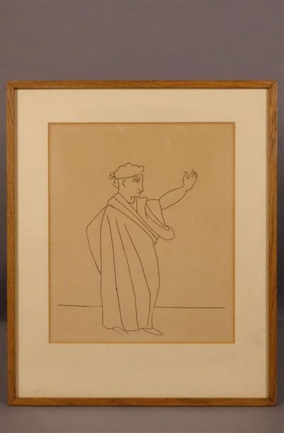 Gravure. Inscription au dos : Derain, gravure...