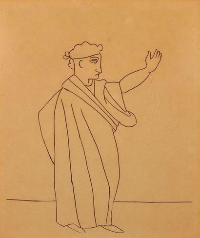 Gravure. Inscription au dos : Derain, gravure...