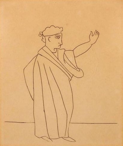 Gravure. Inscription au dos : Derain, gravure...