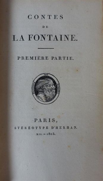 Oeuvres de LA FONTAINE. Reliure par Simier....