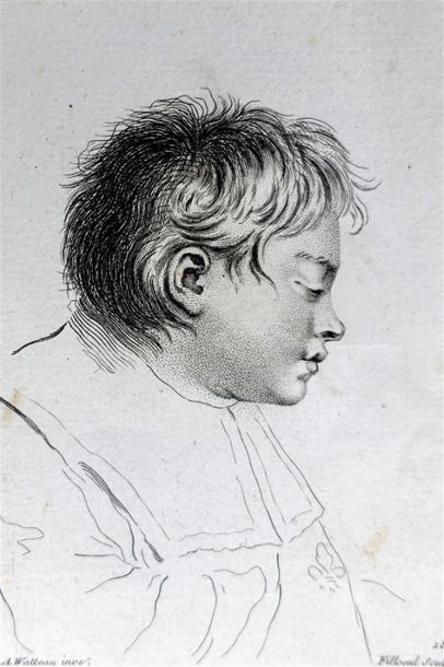 A.WATTEAU. 4 Gravures 