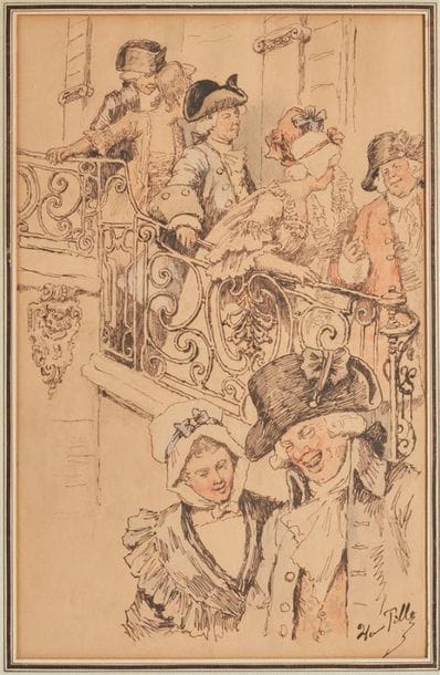 PILLE Henri (1844-1897). Paire : 