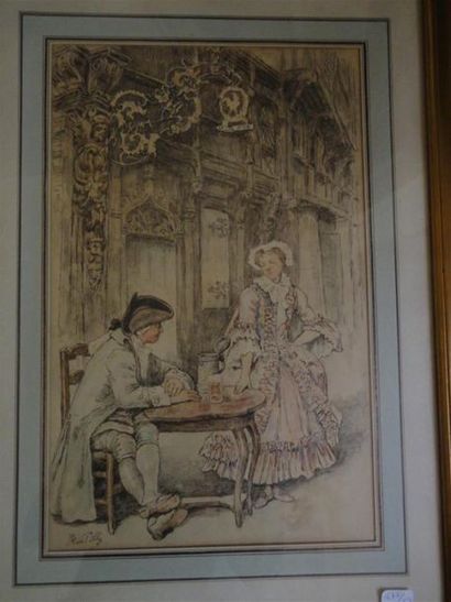 PILLE Henri (1844-1897). Paire : 