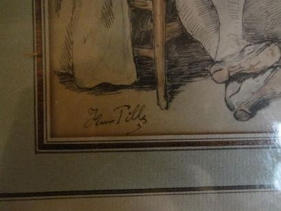 PILLE Henri (1844-1897). Paire : 