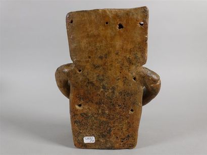 Sculpture en terre-cuite, homme. Haut. :...