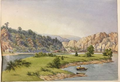 Ensemble de vingt-deux gravures et dessins...