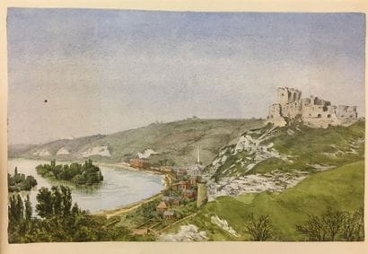 Ensemble de vingt-deux gravures et dessins...