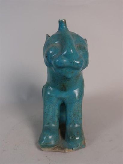 IRAN - XIIe-XIIIe siècle. Lion. Aquamanile...