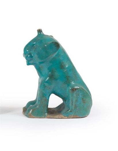 IRAN - XIIe-XIIIe siècle. Lion. Aquamanile...