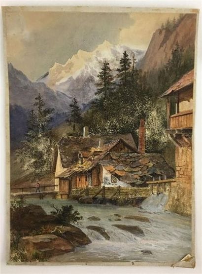 Ensemble de douze dessins représentant des...