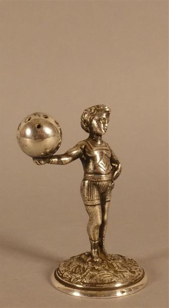 BOULENGER. Petite sculpture, Athlète en bronze...