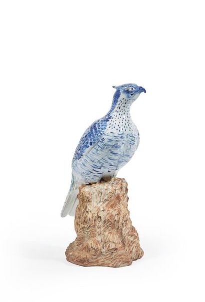 JAPON
Rapace en porcelaine bleu blanc sur...
