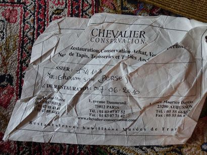 Tapis GHOUM en soie (chaîne, trame et velours...