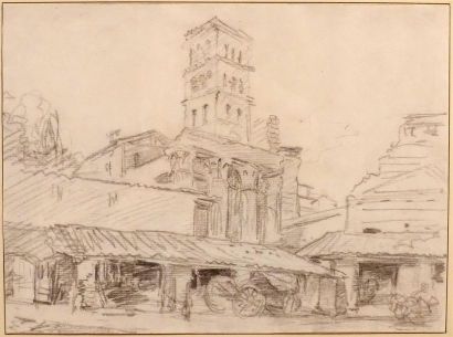 Entourage d'Hubert ROBERT (Paris 1733-1808)
