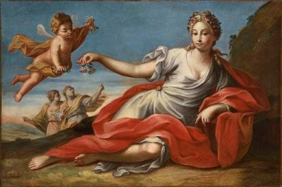 École romaine vers 1700, entourage de Benedetto...