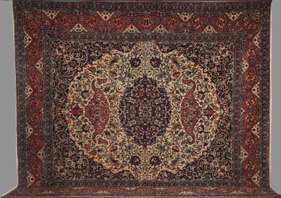 Tapis ISPAHAN (chaîne et trame en coton,...