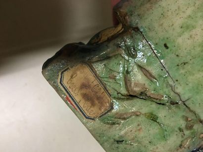 CHINE
Ensemble de pièces en céramique émaillée...