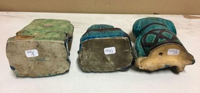 CHINE
Ensemble de pièces en céramique émaillée...