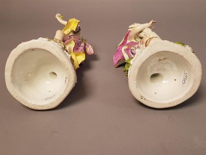 MEISSEN 
Suite de quatre figurines en porcelaine,...