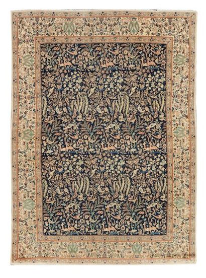 Tapis NAIN laine et soie (chaîne et trame...