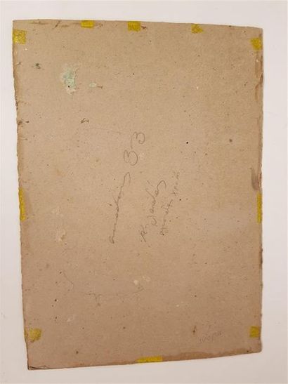 Icône grecque sur papier.
Pigments sur papier...