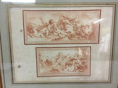 Gravure façon sanguine d'après Boucher par...