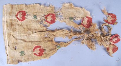Ensemble de huit fragments de textiles C...