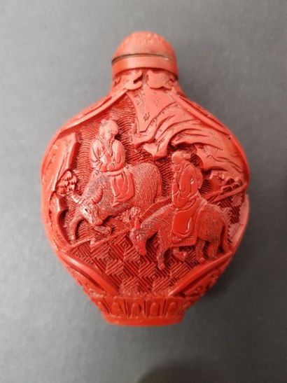 Ensemble de huit tabatières
Chine XIXè /...