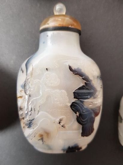 Ensemble de huit tabatières
Chine XIXè /...
