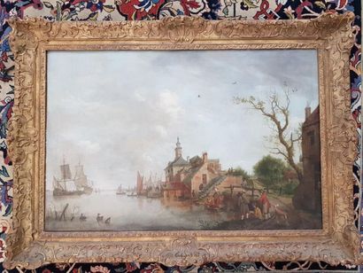 Ecole hollandaise du XIXè siècle
Paysage
Huile...