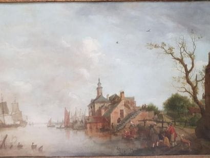 Ecole hollandaise du XIXè siècle
Paysage
Huile...