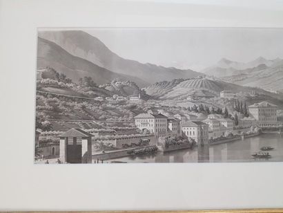 Ensemble de 7 cartes d'Europe encadrées
(comportent...