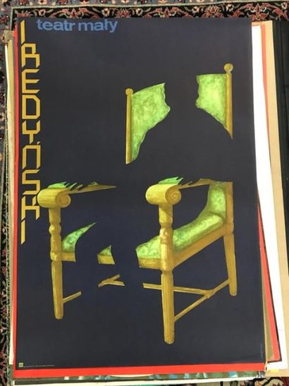 Lot de 21 Affiches NE Polonaises vers 1970
Lot...