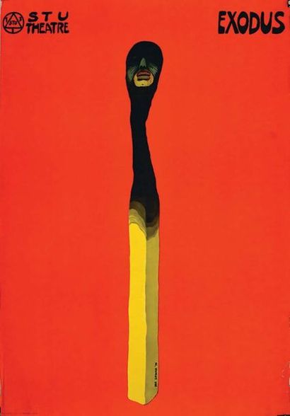 Lot de 21 Affiches NE Polonaises vers 1970
Lot...