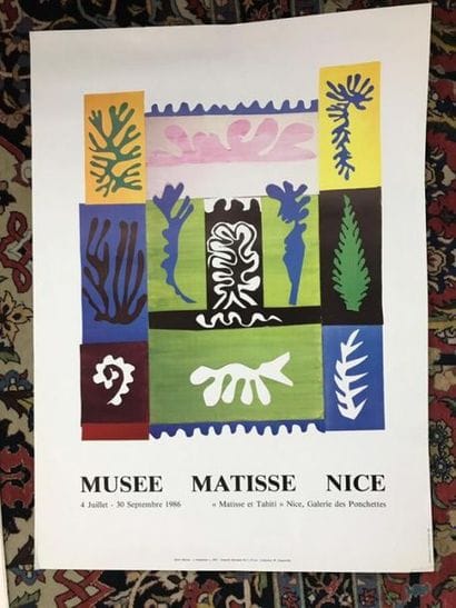 Lot de 3 Affiches vers 1950	MATISSE HENRI
Lot...