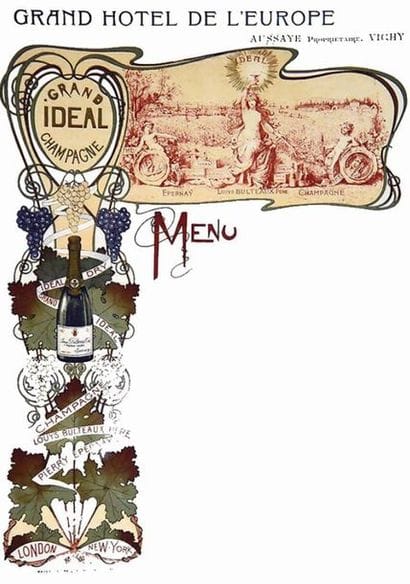 Grand Idéal Champagne vers 1900 Epernay (Marne)
Marey...