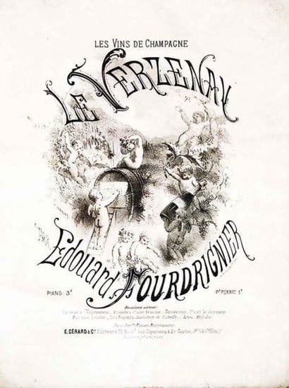 Les Vins de Champagne Le Verzenay vers 1900	CRAVZAT...