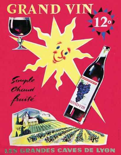Les Grandes Caves de Lyon. Grand Vin Souple,...