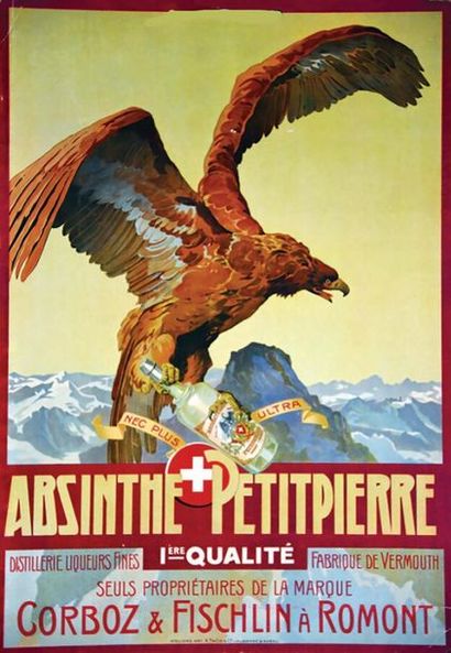 Absinthe Petitpierre Suisse Corboz & Fischlin...