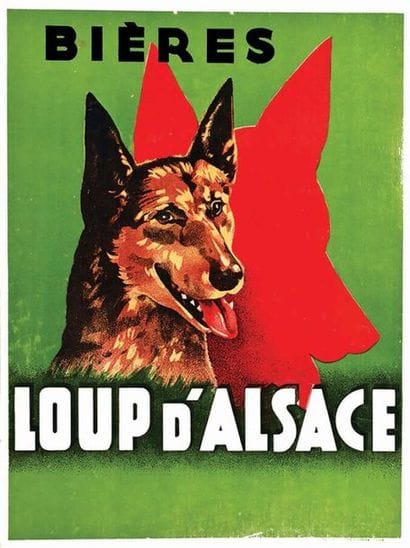 Bières Loup D'Alsace 1937
J. Guermonprez...