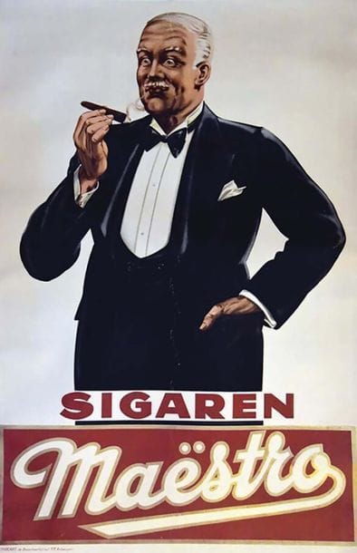 Sigaren Maëstro vers 1930
Lithocart Antwerpen
Aff....